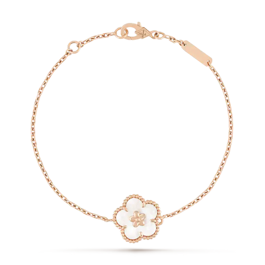 [⭐Seralia]LUCKY WHITE MOP PLUM BLOSSOM  BRACELET