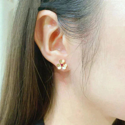 [⭐Seralia]FRIVOLE  FLOWER PINK EARRINGS