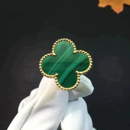 [⭐Seralia]CLOVER MALACHITE RING