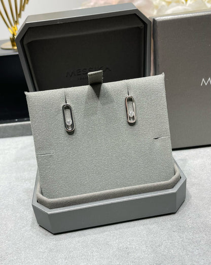[⭐Seralia]MOVE UNO SMALL 1 DIAMOND EARRINGS