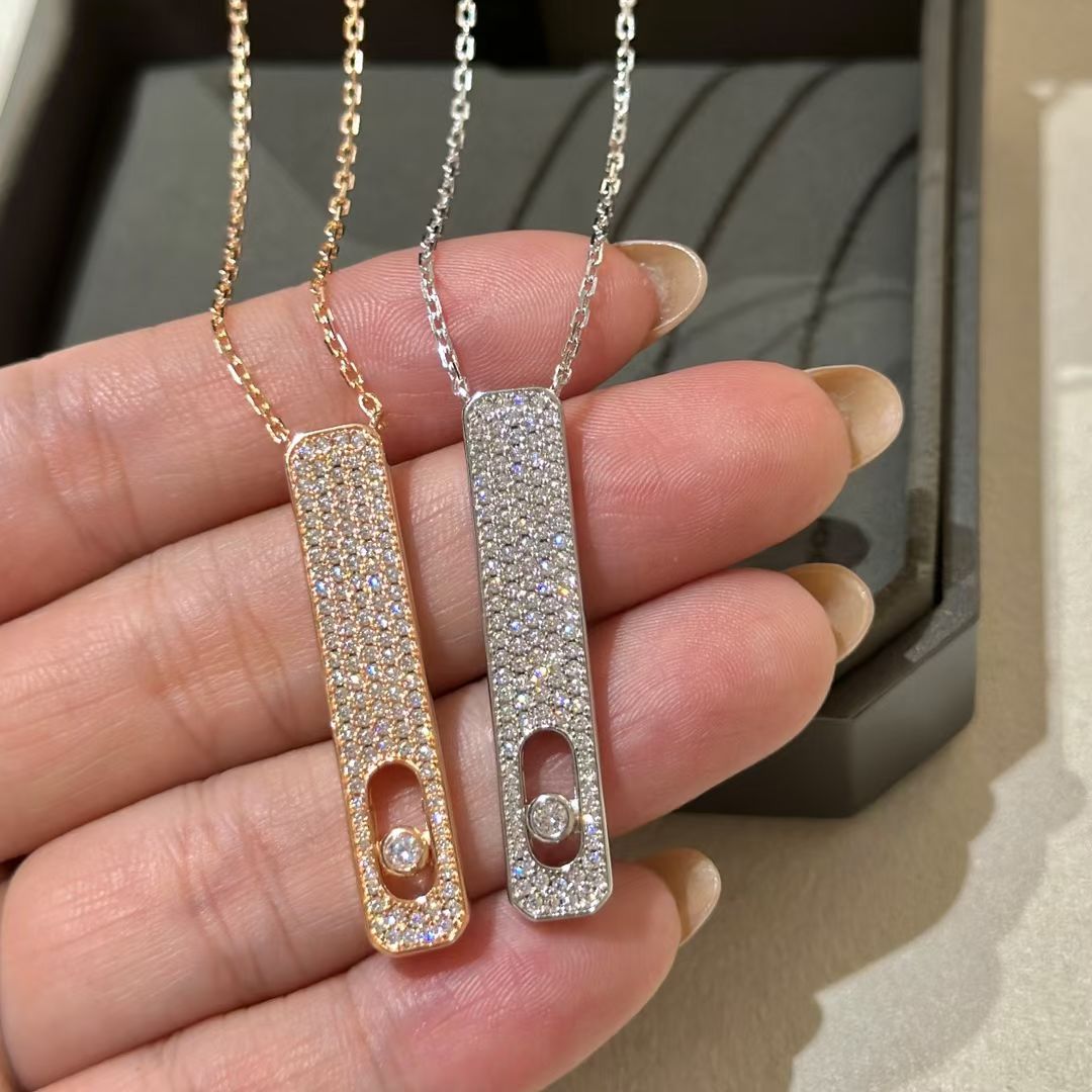 [⭐Seralia]MY FIRST DIAMOND PAVED NECKLACE