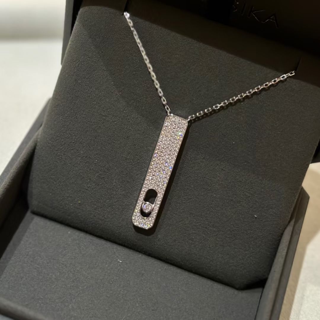 [⭐Seralia]MY FIRST DIAMOND PAVED NECKLACE