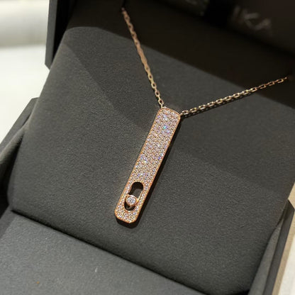 [⭐Seralia]MY FIRST DIAMOND PAVED NECKLACE