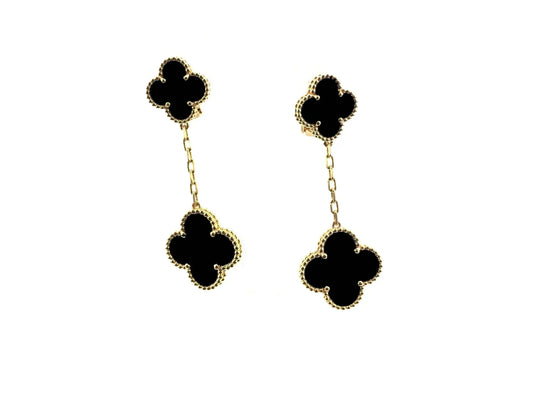 [⭐Seralia]CLOVER 2 MOTIFS  EARRINGS (MULTIPLE CHOICESC